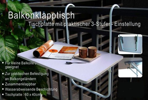 Balkontisch klappbar 60x40 - , cm